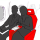 Illustration for article titled A Genius Way to Stop Airplane Armrest Battles for Good